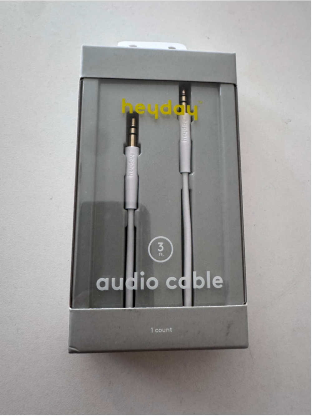 Heyday 3ft 3.5mm Audio Cable White